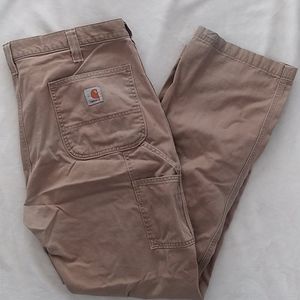 Tan Carhartt mens relaxed fit cargo pants